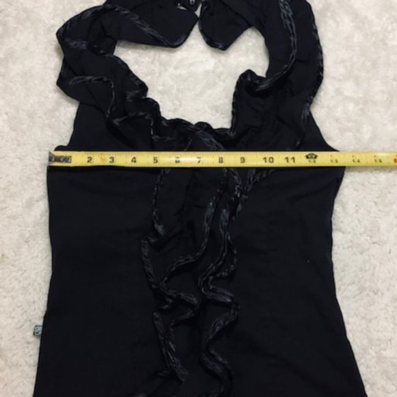 Pudding Jeans Cute Puffy Scarf-Like Sleeveless Top - Picture 7 of 8